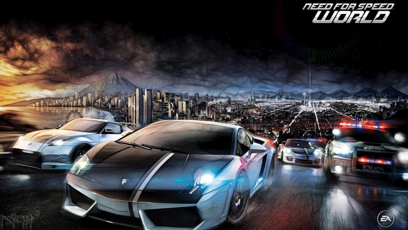 car, mountain, need, scary sky, psoter, police car, speed, cars, city, police, world, sky, scary, 720P