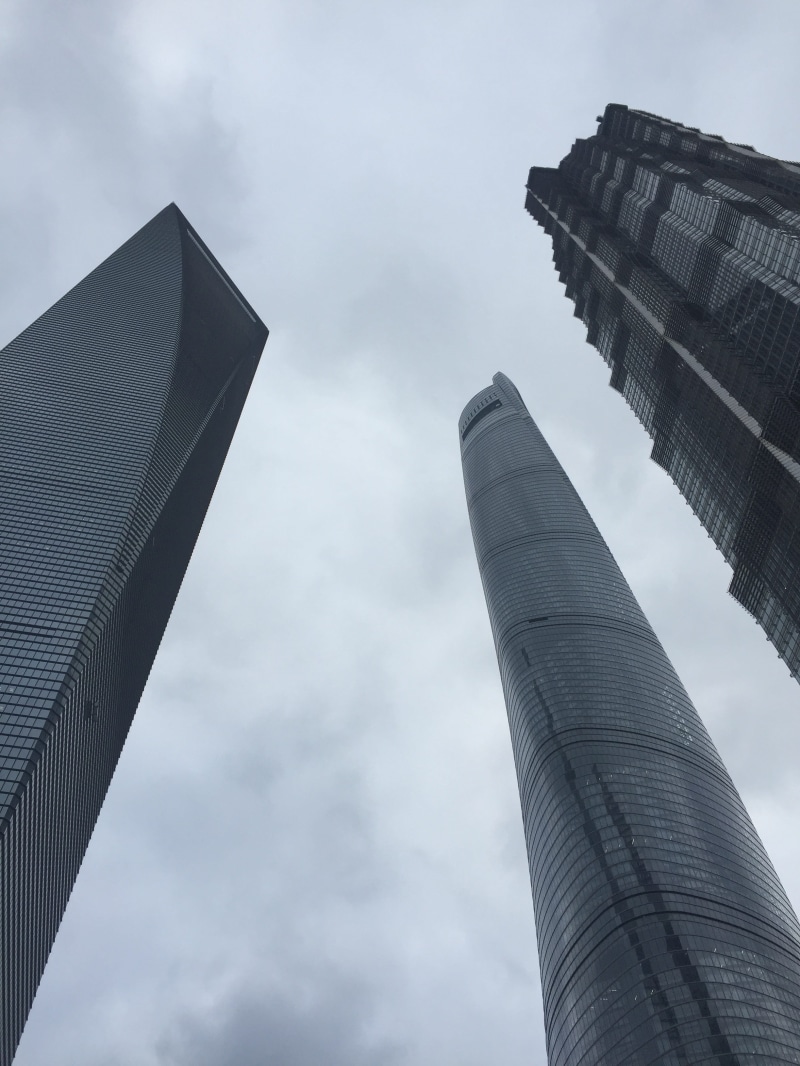 financial District, office Building, urban, architecture And Buildings, tall - High, low Angle View, urban Scene, no people, modern, Shanghai, built Structure