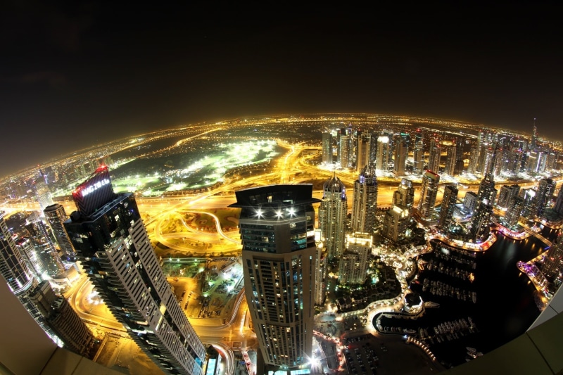 light - Natural Phenomenon, panorama, night, 1080P, urban Skyline, lighting Equipment, lights, tall, amusement park ride, huangpu River, home, transportation