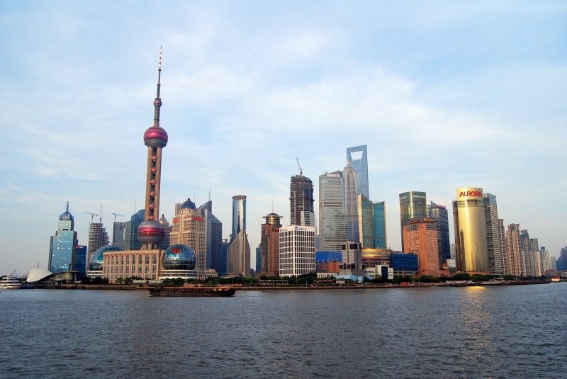 urban Scene, cityscape, downtown, downtown District, shanghai skyline, travel, business, buildings, urban Skyline, 1080P, river, asia, modern, spire, bay