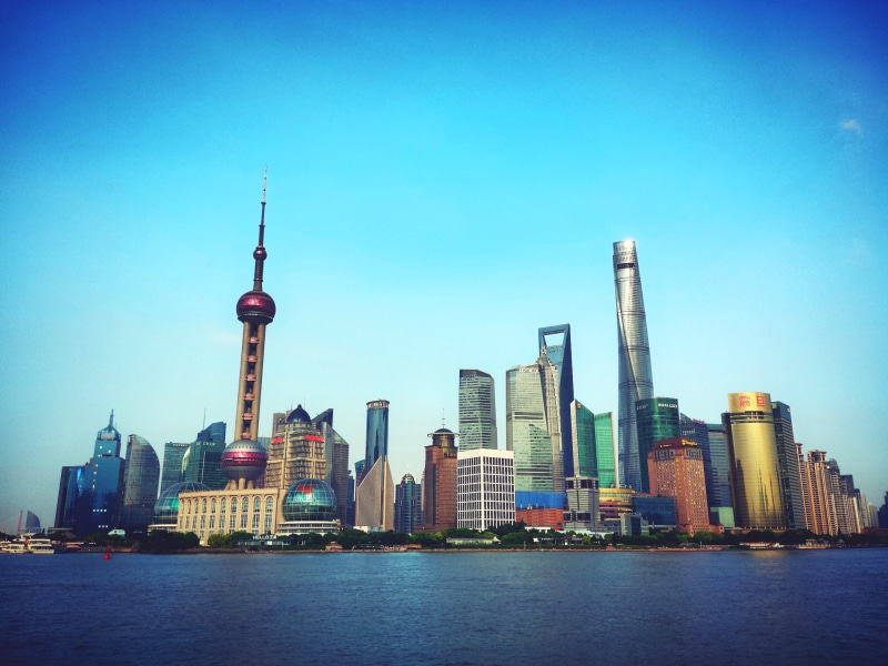 dusk, city Life, famous Place, skyscraper, office building exterior, office Building, sky, urban Scene, landscape, reflection, travel, huangpu River, urban Skyline