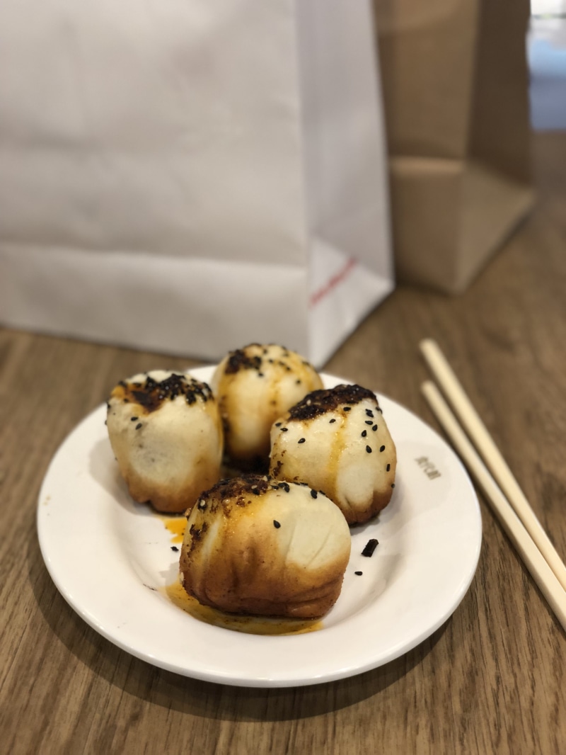 dumpling, indoors, plate, ready-to-eat, steamed, paper bag, shanghai, eating utensil, temptation, chopsticks, wellbeing, hot, food, snack, wood - material