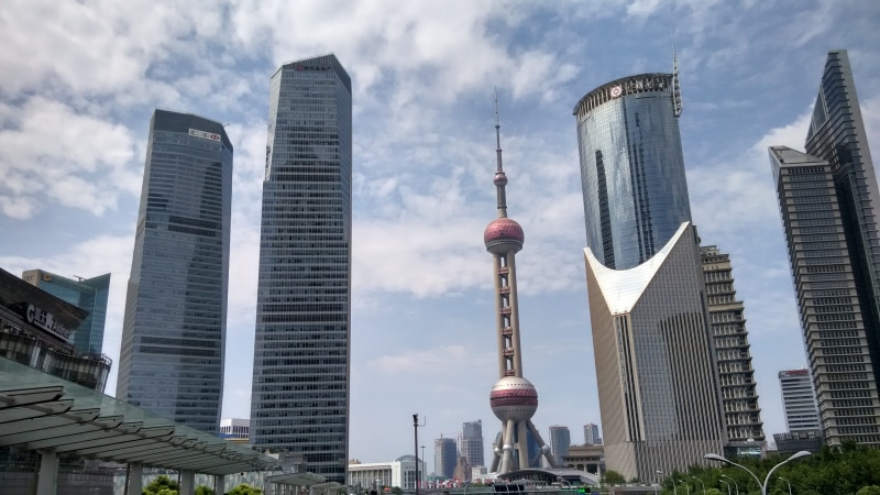 cityscape, china, building, pudong, architecture, financial district, sky, outdoors, tower, China, 4K, residential district, Shanghai, downtown district