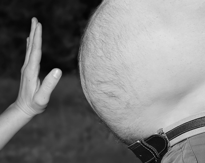 stop, human hand, unhealthy, prevention, day, patient, human hair, weight, obesity, fat, real people, stomach, leisure activity, medical, health, hand