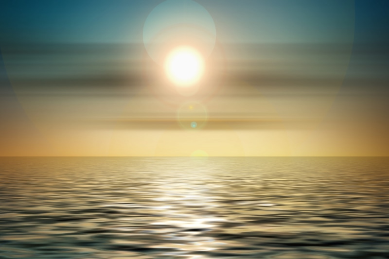 contemplation, meditation, yoga, center, jainism, beauty in nature, nirvana, god, sunset, hinduism, repentance, abstract, water, no people, lens flare
