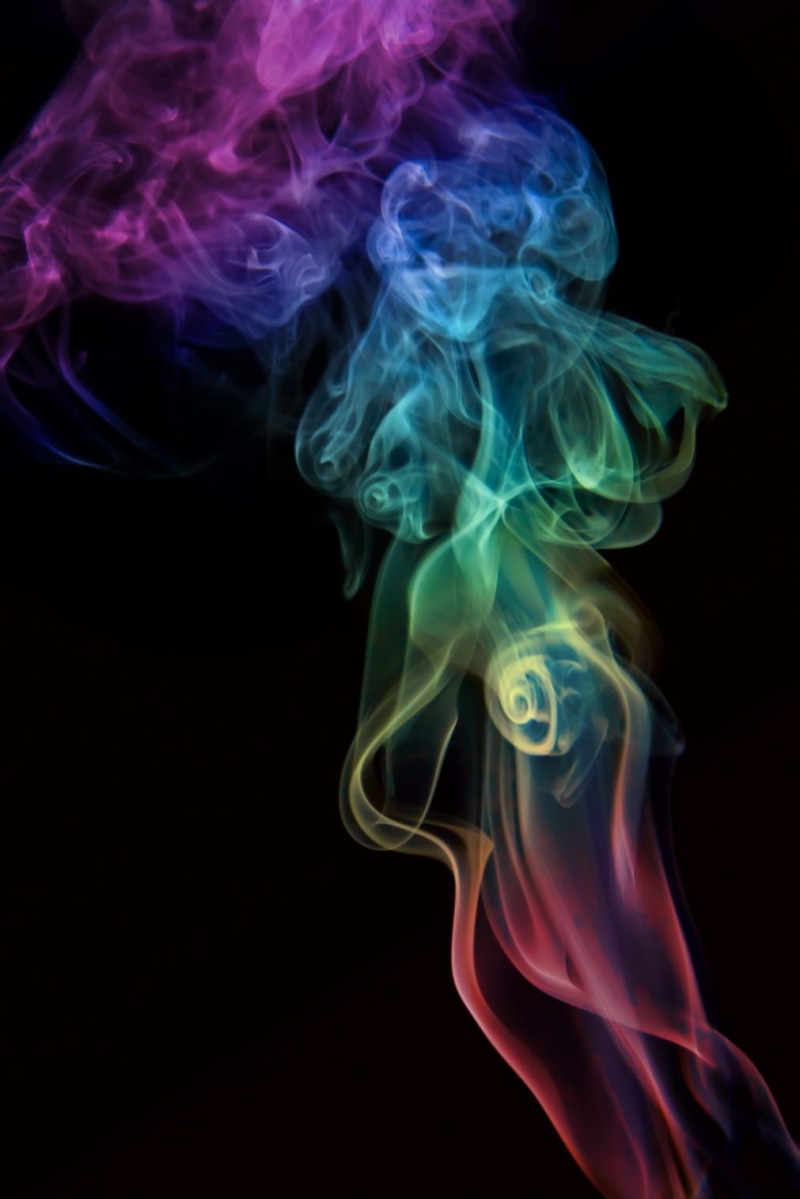 720P, multi colored, marine, smoky, changing form, green color, moving up, close-up, nature, shape, background, curve, translucent, abstract, swirl, indoors