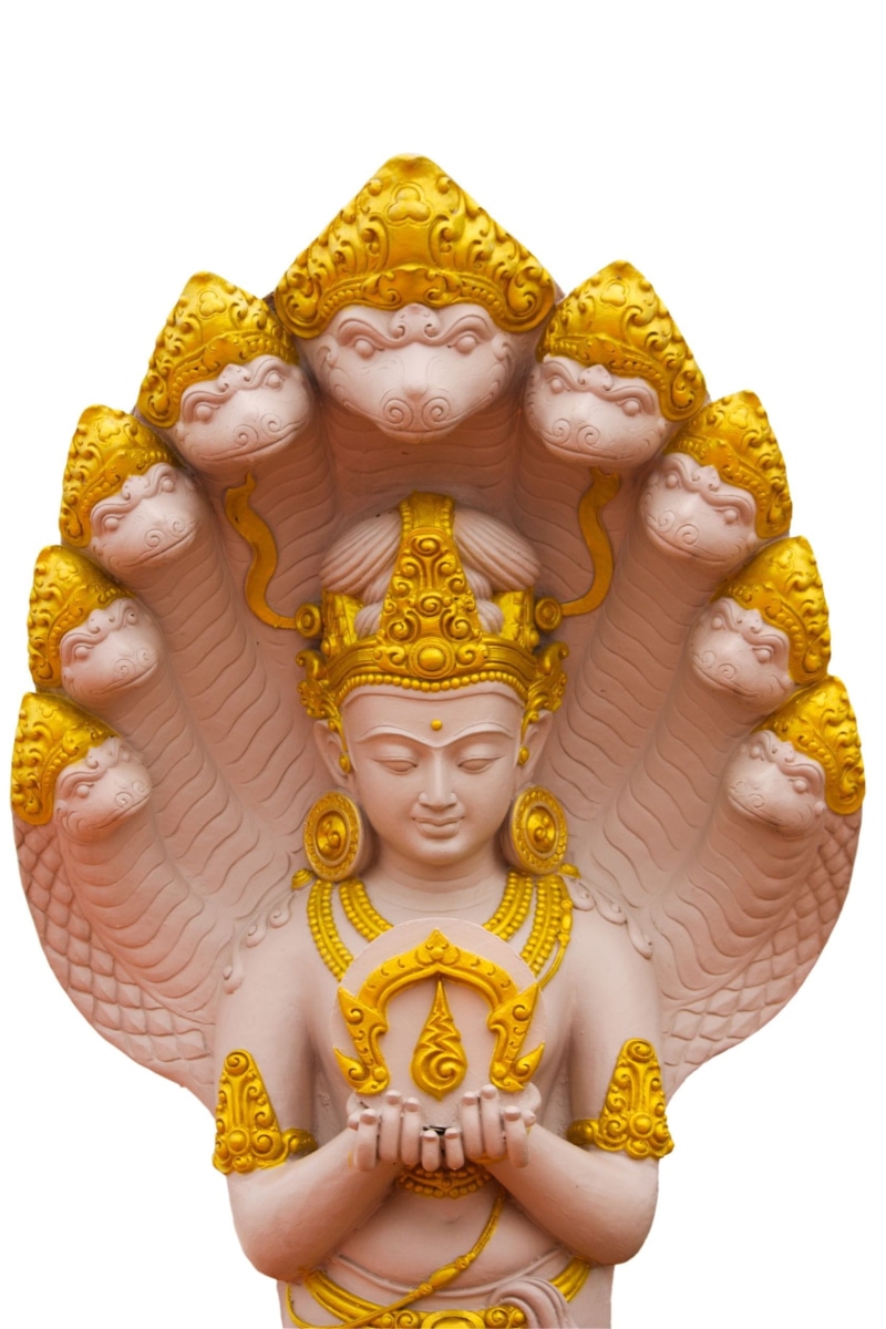 Idol, indoors, cultures, India, east Asian Culture, statue, art and craft, gold, thailand, no people, belief, hindu, 1080P, close-up, craft, buddhism