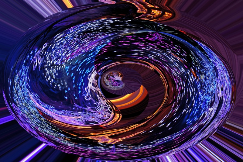 backgrounds, spinning, blurred motion, spiral, illuminated, washing machine, artwork, motion, long exposure, 4K, illustration, circle, multi Colored, night