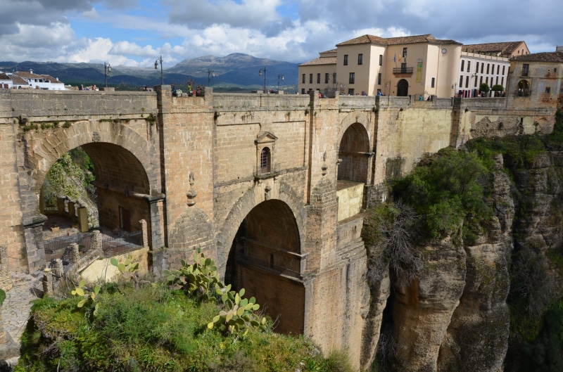 building exterior, ancient civilization, Street, arch bridge, travel destinations, plant, arched, ruined, built structure, tourism, ancient, Bridge, cloud - sky