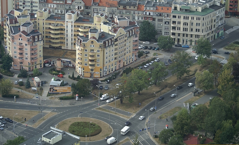church, road, view from above, my city, view of the old town, steeple street, kosciuszko, cityscape, city street, mode of transportation, the old town