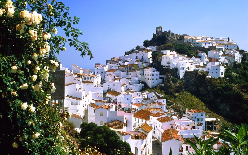 malaga, casares, 1080P, village, travel and world, mountain