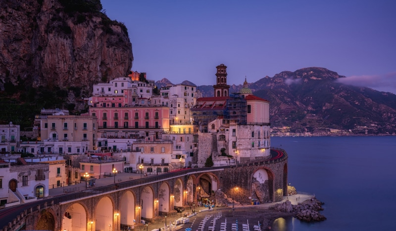 Amalfi, 2K, Campania, lights, Italy, town