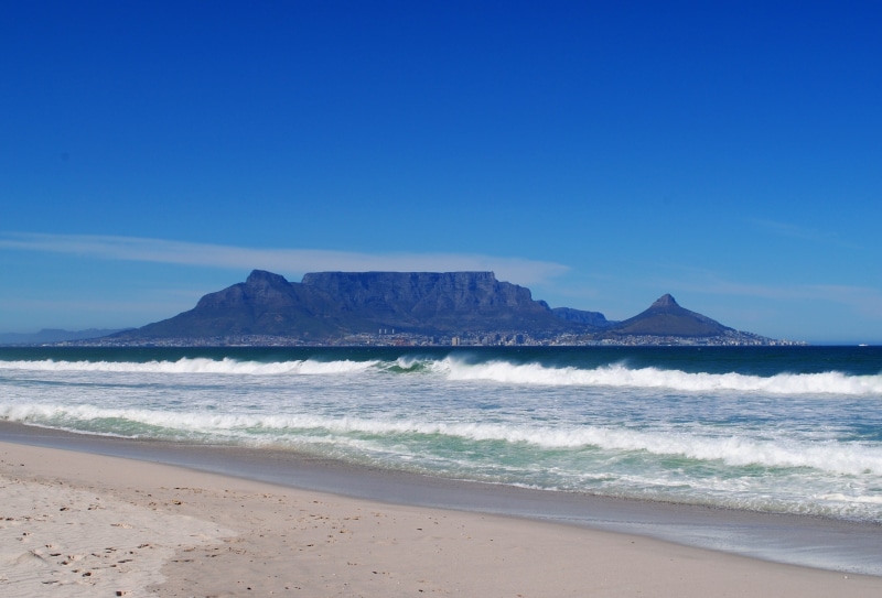 outdoors, water, no People, landscape, color Image, Cape Town, vacations, travel Locations, copy space, day, summer, sport, scenics, sand, Table Mountain