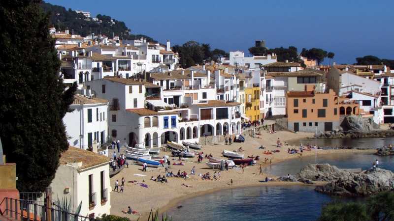 city, vacations, community, tourism, calella, beauty, built structure, sunny, holiday, travel destinations, residential district, trip, costa brava, houses