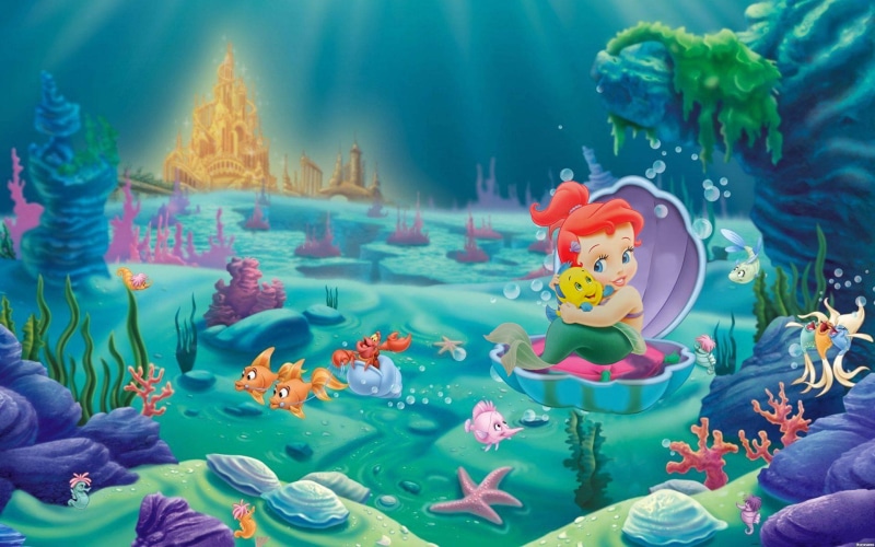 fondo, isamar, bebe, sirenita, 1080P