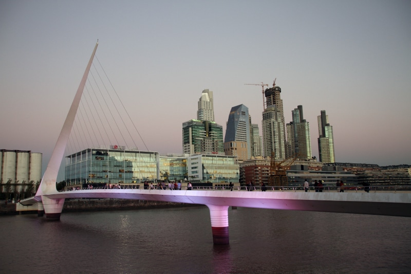 business, skyscraper, photography, sky, built structure, famous, modern, financial district, city, argentina, urban, 5K, white, outdoors, bridge - man made structure