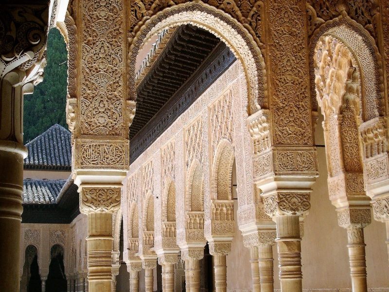 craft, andalusia, travel, granada, built structure, no people, india, belief, arabic, arches, the past, history, famous Place, pattern, alhambra, building