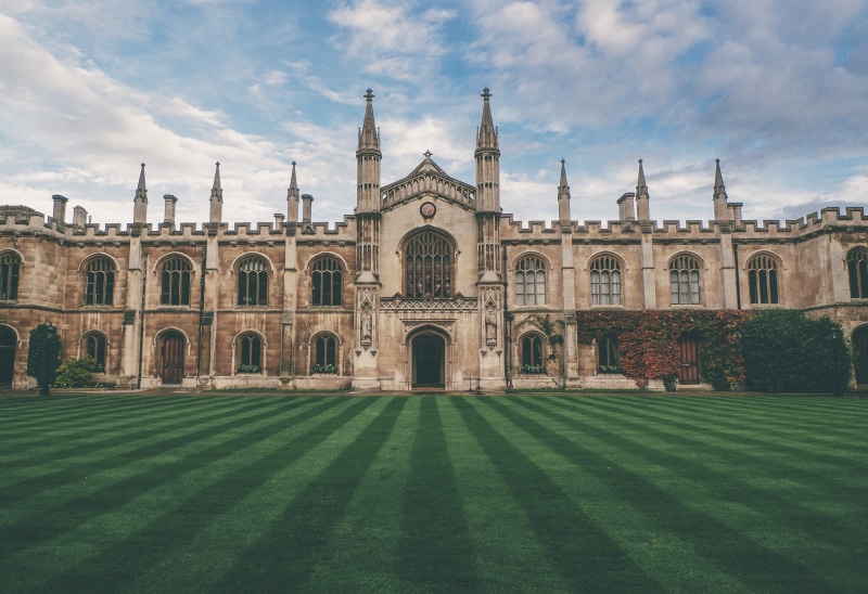 sky, door, architecture, history, green, cloud - sky, arch, outdoors, entrance, campus, college, building, plant, white, spire, class, travel destinations