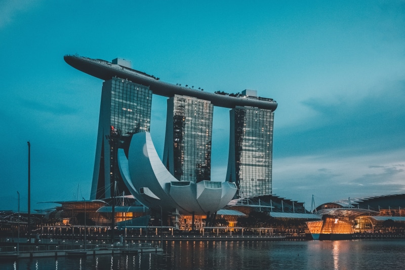 landscape, sands, marinabaysand, water, tower, skyscraper, san, cityscape, city, no people, urban skyline, architecture, tourism, bay, sky, marina, built structure