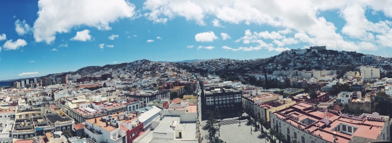 4K, transportation, island, skyscraper, travel destinations, roof, sky, day, las palmas de gran canaria, nature, las palmas, city life, outdoors, townscape