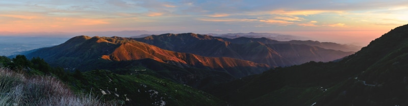 sky, mountain Peak, landscape photography, santiago, scenics, mountain, panorama, hill, hour, brown, golden hour, planes, golden, los angeles, Santiago Peak