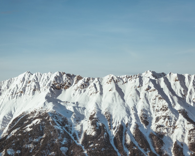 mountain, environment, panorama, beauty in nature, mountain peak, day, formation, mountain range, sky, innsbruck, explore, 5K, snowcapped mountain, covered