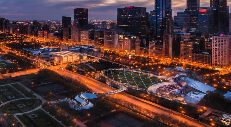 Michigan, sky, Clouds, Millennium, Tower, cityfrontplace, institute, Twilight, outdoors, Avenue, sears, pavilion, cityscape, willistower, 1740mm, Skyline