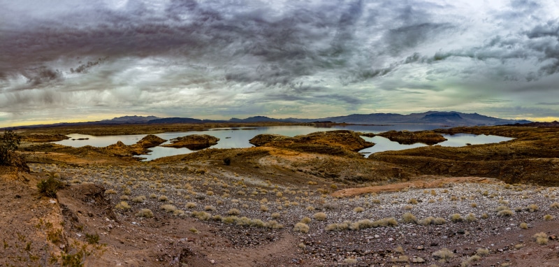 rock, rock - object, lake, nature, sky, scenics - nature, clouds, solid, beauty in nature, pano, tranquility, environment, 8K, cloud - sky, mountain, angry