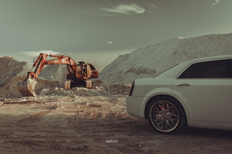 excavators, 2K, 300c, photography, Alexander Belavin, Chrysler, car