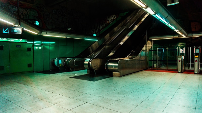 architectural column, train, subway train, france, green, marseille, modern, transportation, tiled floor, public transportation, urbex, illuminated, mode of transportation
