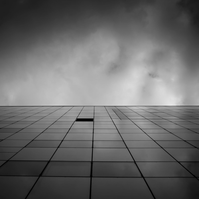 directly below, urbain, day, 1080P, nature, glass - material, tall - high, bandw, skyscraper, france, building, city, canon, outdoors, cloud - sky, office