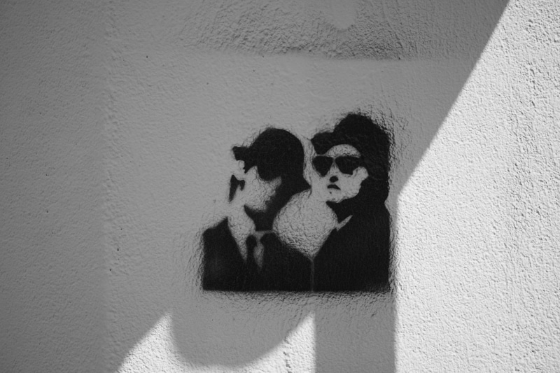 4K, art and craft, communication, pochoir, shadow, focus on shadow, building exterior, wall, white color, sunlight, sign, wall - building feature, outdoors