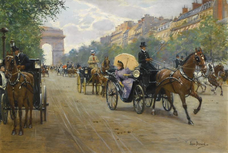 artwork, Jean Beraud, painting, Paris, classical art, 1080P