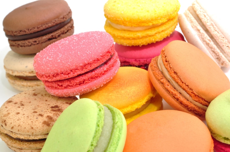 food and drink, 4K, biscuit, cultures, gourmet, multi Colored, lemon, bakery, backgrounds, lot, pink Color, ready-to-eat, pastry, unhealthy eating, close-up