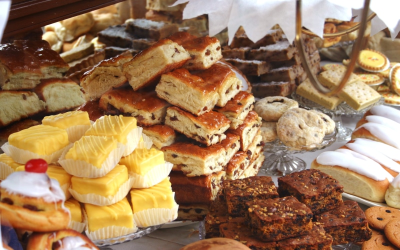 variation, bread, indulgence, ready-to-eat, close-up, baked, food And Drink, cultures, breakfast, homemade, pastries, cookie, chocolate, slice, meat, bakery