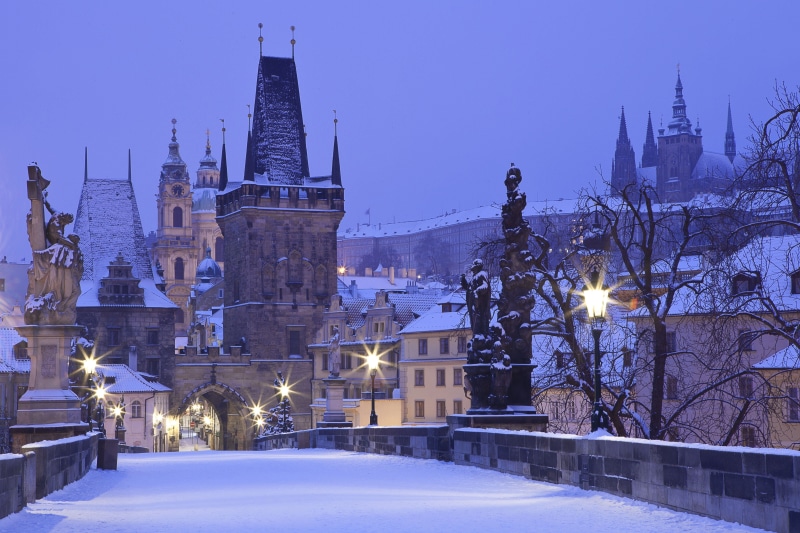 building, spire, building exterior, night, religion, architecture, no people, christmas, snow, 5K, prague, cold temperature, tree, nature, spirituality