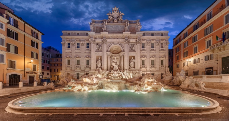 Rome, Italy, Palazzo Poli, Trevi Fountain, fountain, 1080P, The Trevi Fountain, building, Palace, The Palazzo Poli