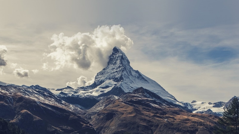 clouds, Cervino, landscape, 1080P, mist, Matterhorn, sky, mountains, nature