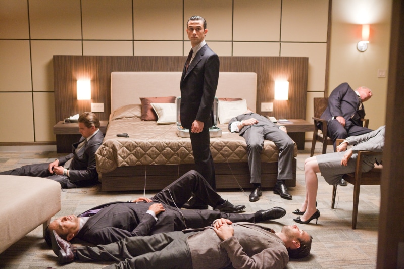 Joseph Gordon-Levitt, lying down, 5K, relaxation, Christopher Nolan, males, floor, furniture, sleeping, adult, lying, young adult, lifestyles, mid adult men