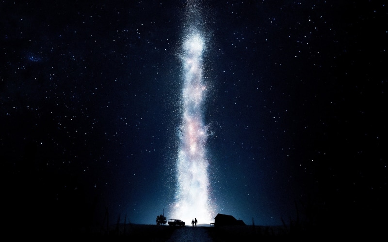 milky way, scenics - nature, no people, galaxy, illuminated, space, beauty in nature, star field, tranquil scene, 2K, night, star, outdoors, christopher nolan interstellar movie space stars movies silhouette