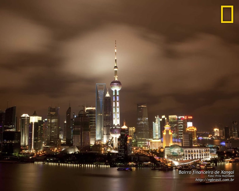 asia, geographic, city, 2K, shangai, night, national