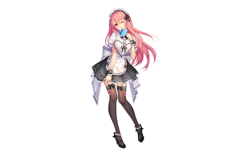 studio shot, Sangai Senki, fashion, Anime, indoors, full length, holding, clothing, lifestyles, one person, white background, teenager, young women, copy space