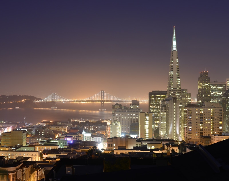 high, tall - high, cityscape, no people, sanfrancisco, office building exterior, water, built structure, longexposure, building, outdoors, California, financial district