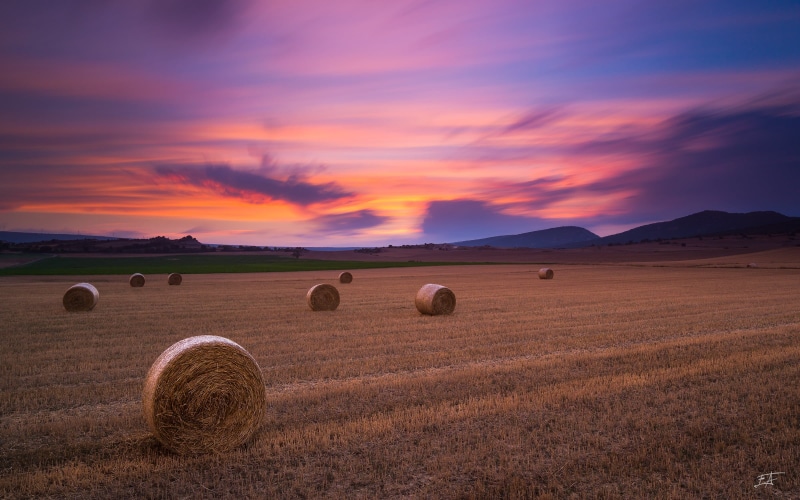 euskadi, light, long  exposure, country, agriculture, alava, End  time, rural Scene, summer, Harvest time, hay, colores, sky, color, gold Colored, scenics