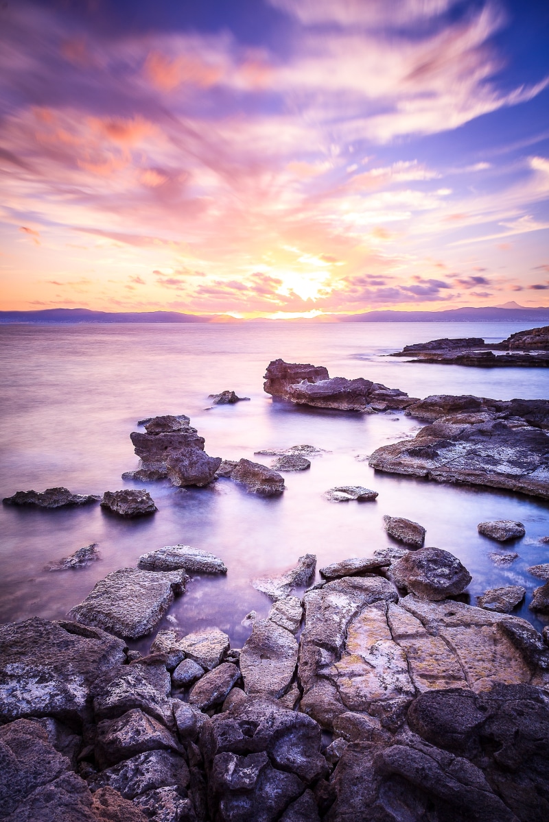5K, coastline, body, body of water, Majorca, pasos, Longexposure, más, sky, wave, nature, seascape, beach, Exposición, Haida, Mallorca, Sunset, outdoors