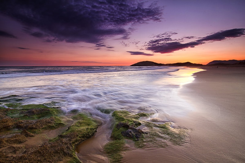 beach, 7d, canon, larga, coastline, wave, landscape, sand, long exposure, exposición, IV, sunrise - Dawn, scenics, photography, summer, sunset, sea, GND