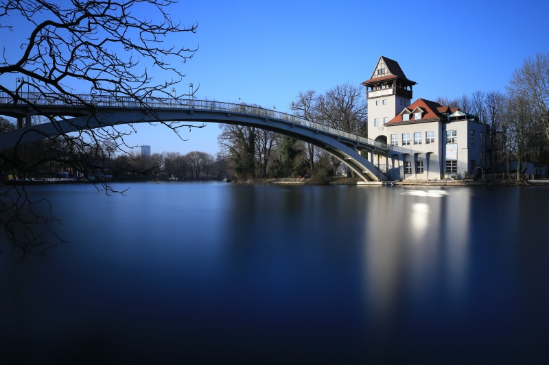 4L, Spree, LEE Filters, 35mm, youth, Fluss, Big, Reflexión, Little, bridge - Man Made Structure, long-exposure, 5K, Reflection, body of water, Explored