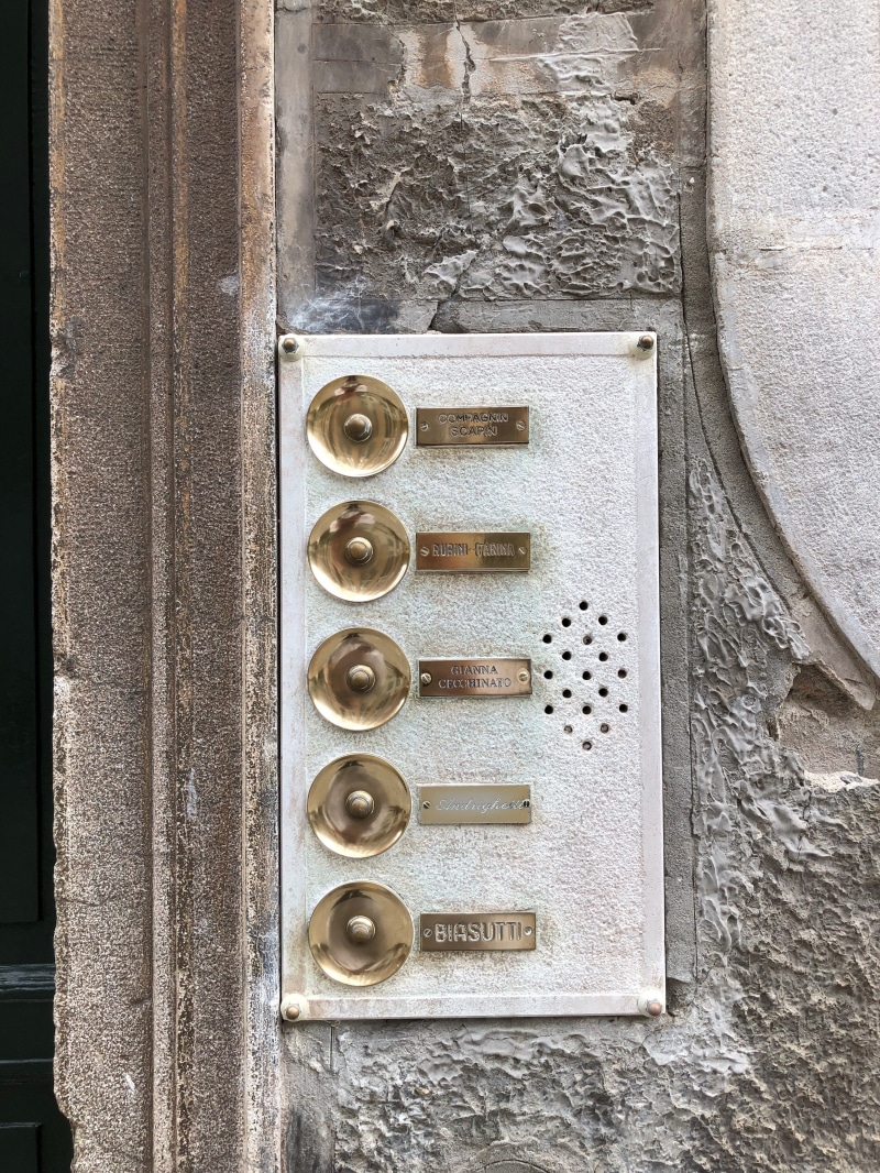 indoors, wall, old, still life, built structure, metal, push button, close-up, day, connection, italy, brick wall, concrete, architecture, rusty, no people
