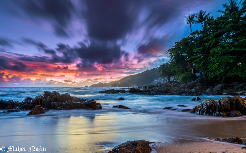 outdoors, Explorer, art, Flickr, dusk, scenics, Beach, clouds, Summer, nature, SKY, Phuket, Rocks, SUNset, water, 2K, Nikon  D750, Super, horizons, rock - Object