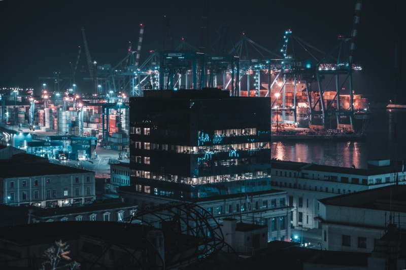 noche, architecture, crane - construction machinery, longexposure, shotnight, machinery, valparaíso, 5K, transportation, outdoors, industry, sonya6, exposure